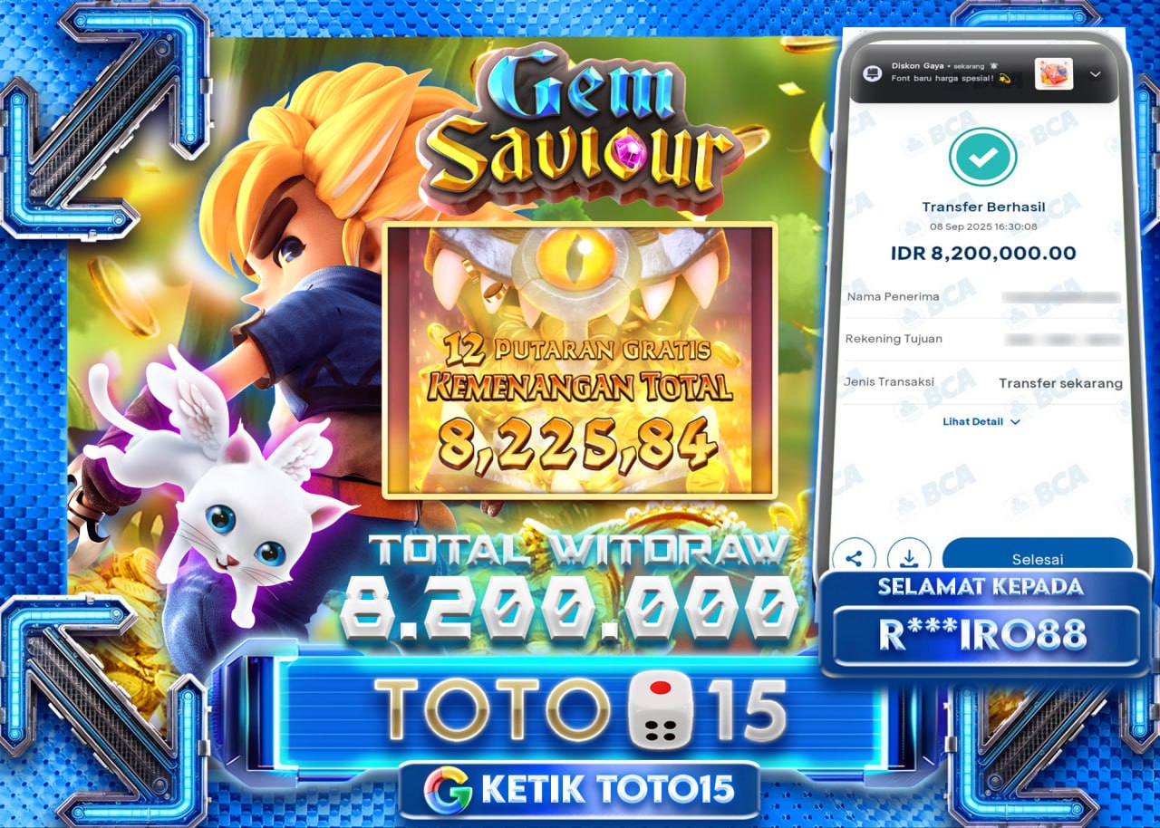 R***IRO88 JACKPOT GEM SAVIOUR Rp 8.200.000 - LUNAS